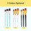Ensemble de 3 pinceaux plats #2 #1.5 #1, Couleur : Blanc 9
