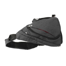 Herren Bauchtasche Einfach Stilvoll Vielseitig Tragbar Verstellbarer Schultergurt Umhängetasche für Outdoor-Reisen Grau