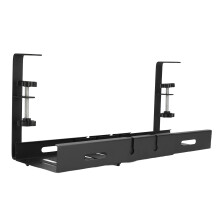 Kabelmanagement-Rack aus Kohlenstoffstahl, verstellbare Länge, platzsparend, unter dem Schreibtisch, NEU