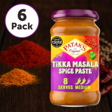 Patak's Tikka Masala Paste 283g (Pack of 6) | Authentic Indian Curry Paste