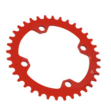 104 BCD 36 Zähne rotes Aluminium NarrowWide rundes Kettenblatt