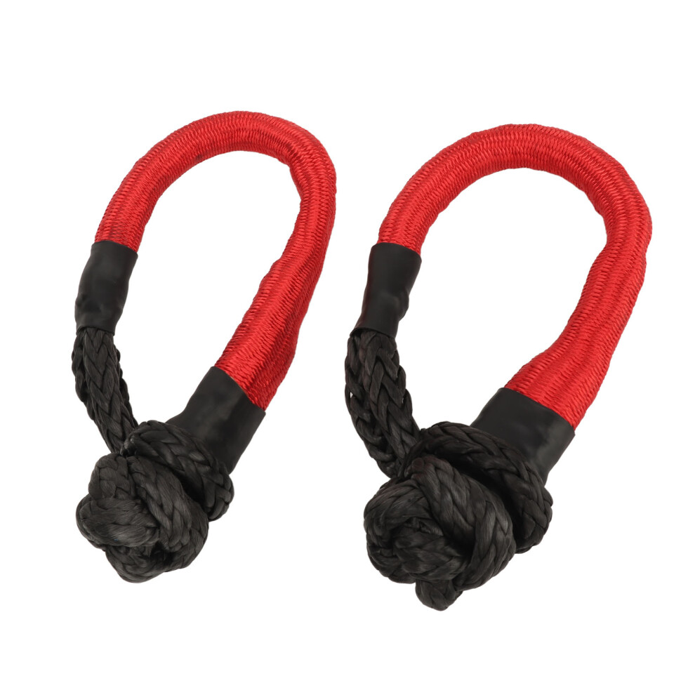 2Pcs Heavy Duty Nylon Soft Shackle 55,000 Lbs For Suv Atv Off Road Towing 9491334900134
