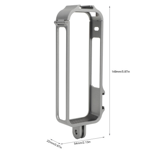 Gabbia per telecamera in alluminio CNC con due slitte fredde per X4 1