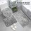 Toilettentrainings-Soft-Teppich-Set mit U/O-Form-Matten, Grau 5