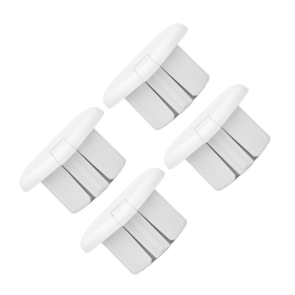 4Pcs Cable Grommet Pass Through Cord Sleeves, Rectangular Satellite V2, White 3021334901488