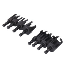 Set da 8 pezzi di tagliatappi per legno, misure 1/4-3/8-1/2-5/8 pollici Nero