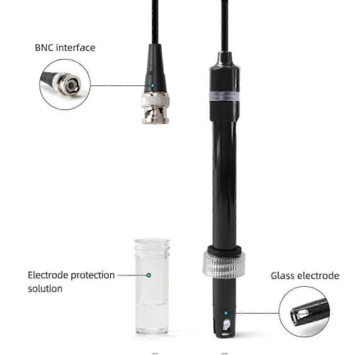 Ph Electrode Probe, 0-14 Ph Electrode Probe with Bnc Plug, Ph Probe Ph Electrode Probe Ph Electrode Probe/replacement Probe 2