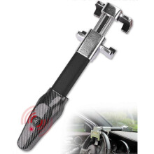 Steering Wheel Lock with Alarm, 120db, Steering Lock, Wheel Lock, Crook Locks for Cars, Car Lock Anti-theft Device, Heavy Duty