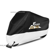 (Silver, 3XL for 220cm) For Bmw F800gs F800 Gs Motorcycle Cover Uv Protective Dustproof Snowproof Outdoors Rain Motorcycle Waterproof Cover