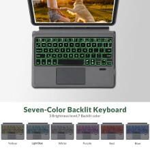 Ergonomic Portable Bluetooth Tablet Keyboard for Go 1/2/3, ABS+PU, 450mAh, 250x190x4mm