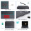 Ergonomic Portable Bluetooth Tablet Keyboard for Go 1/2/3, 350mAh 1