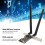 Carte PCIe x1 WiFi 6E, 8 dBi, double antenne 4