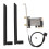 Carte PCIe x1 WiFi 6E, 8 dBi, double antenne 2