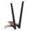 Carte PCIe x1 WiFi 6E, 8 dBi, double antenne 12