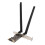 Carte PCIe x1 WiFi 6E, 8 dBi, double antenne 16