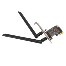 Carte PCIe x1 WiFi 6E, 8 dBi, double antenne