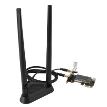 Carte WiFi PCIe 6000 Mbps antenne 8 dB Bluetooth 5.2 PCIe x1