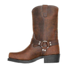 (brown, 43) Men's Rev Up Harness Motorcycle Casual Boots Ankle Casual Harness Boot