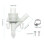 2er-Pack 300-320 weißes ABS-Wasserventil-Kit 4