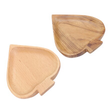 2 Stück Holztabletts im japanischen Stil 17x13cm 289 g Natur