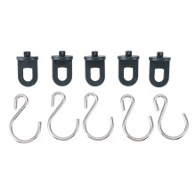 50 pezzi Gancio clip per serre H32mm L20mm, S27x45mm