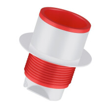 Tappo per scarico a pavimento in PVC universale per tubi da 50 mm/75 mm