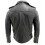 (4XL)Men's Black Brando Leather Biker Jacket Abc 3
