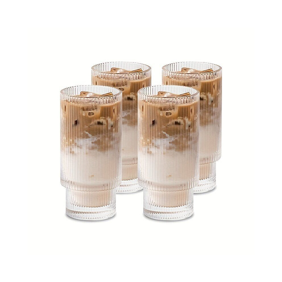 Vintage tulle drinking glasses, set of 4, 4 pieces, 400ml