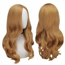 Peruukki Megan m3gan peruukki vaalea pitkät hiukset 62 cm cosplay halloween