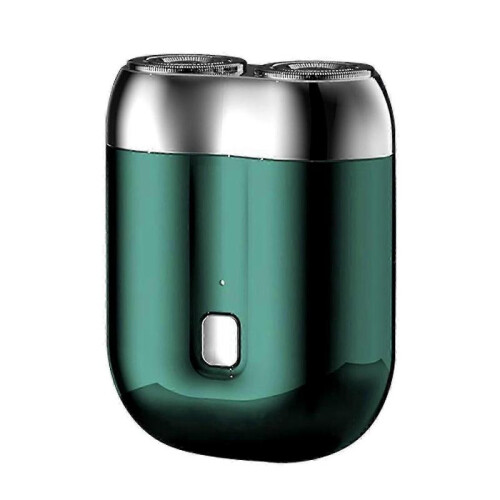 (Green)Dual Head Electric Razor For Men - Mini Usb Shaver, Portable, Washable 1