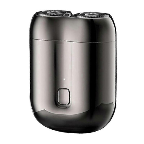 (Grey)Dual Head Electric Razor For Men - Mini Usb Shaver, Portable, Washable