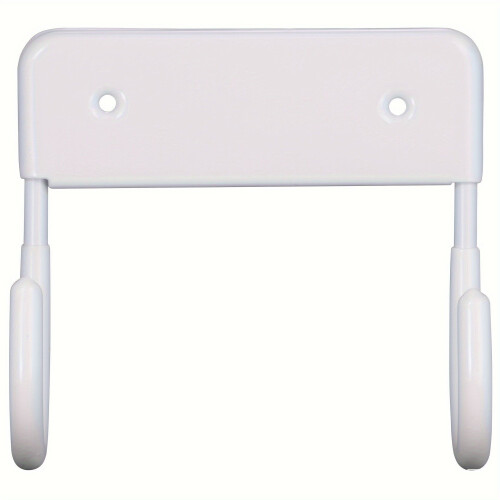 Ironing board hanger with double hook White
