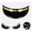 Casco Peak Shield visiera con 3 pulsanti a pressione 3/4 nera 4