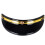 Casco Peak Shield visiera con 3 pulsanti a pressione 3/4 nera 8
