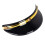 Casco Peak Shield visiera con 3 pulsanti a pressione 3/4 nera 6