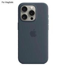 (Dark Blue) For Iphone 15 Pro Case Compatible With Magsafe Liquid Silicone Phone Back Cover [induction Popover]