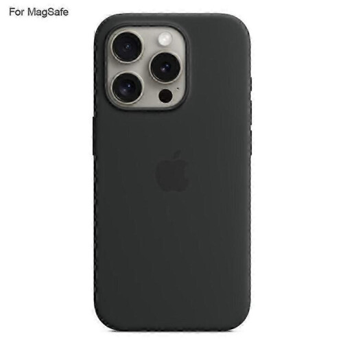 (Black)For Iphone 15 Pro Case Compatible With Magsafe Liquid Silicone Phone Back Cover [induction Popover]