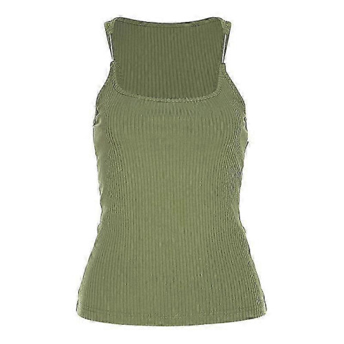 (green,S)Luvette Tank, Invisible Strap Tank Top For Women
