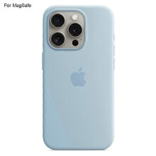 (Baby Blue)For Iphone 15 Pro Case Compatible With Magsafe Liquid Silicone Phone Back Cover [induction Popover]