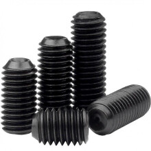 32 x 5/16' Cup Point Set Screws, ASME B18.3, Alloy Steel, Black Oxide, 100 Pack