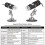 Microscope Kit 1600X USB Digital Microscope Electronic Microscope 8 Camera LED Magnifier Adjustable Magnification Microscope Lens Adapters 3