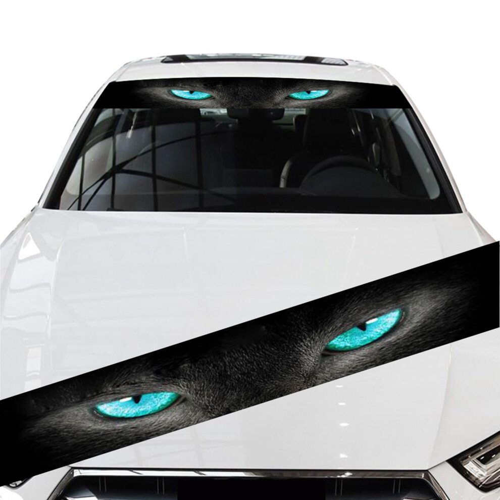 3D Stereoscopic Car Windshield & Rear Sunshade Cat Eye Sticker Decoration 9391334915209