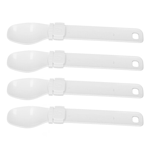 4Pcs ABS Cat Squeeze Spoons - 25x5.5cm, Adjustable, Easy Clean