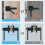 Matte Black Privacy Bathroom Lever Lock Set for Interior Door 2.07 lb 4
