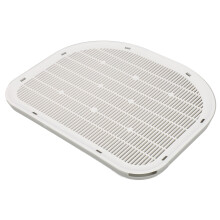 Tappetino per lettiera da gatto grigio 49,5x38,9x3,2 cm PP impermeabile