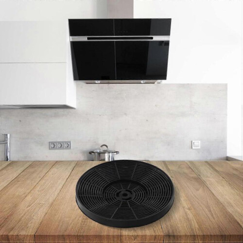 Efficient kitchen filter for controlling activated carbon design for range hoods 2