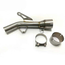 Removable Stainless Steel Motorcycle Exhaust Middle Pipe Link Pipe Tube Connect Muffler for Kawasaki Z900 2017