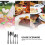 5 Piece Stainless Steel Flatware Set Includes Knife, Fork, Spoon, Unique Pattern Design, Dishwasher Safe Silver 4