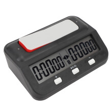 Orologio da scacchi nero 13,8x8,8x4,5 cm batteria AA