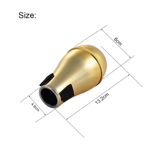 Lightweight ABS Trombone Mute for Alto Tenor Practice Silencer 1